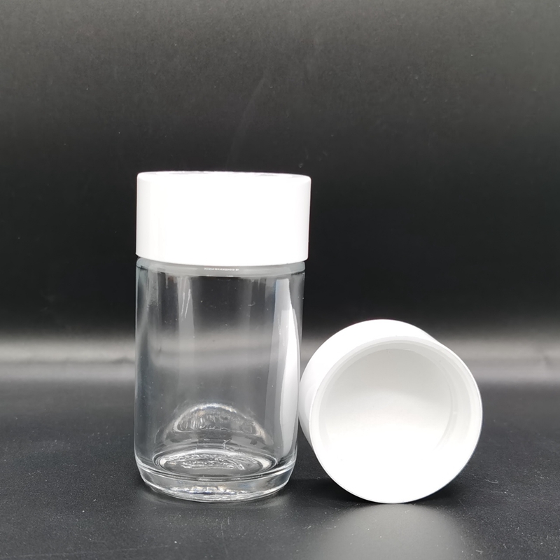 Natural Dark UV Violet Glass Jars 100ml 150ml  250ml Smell Proof Food Bottle for Gummy Dried Flowers Bottle Jar W/ Bakelite Cap