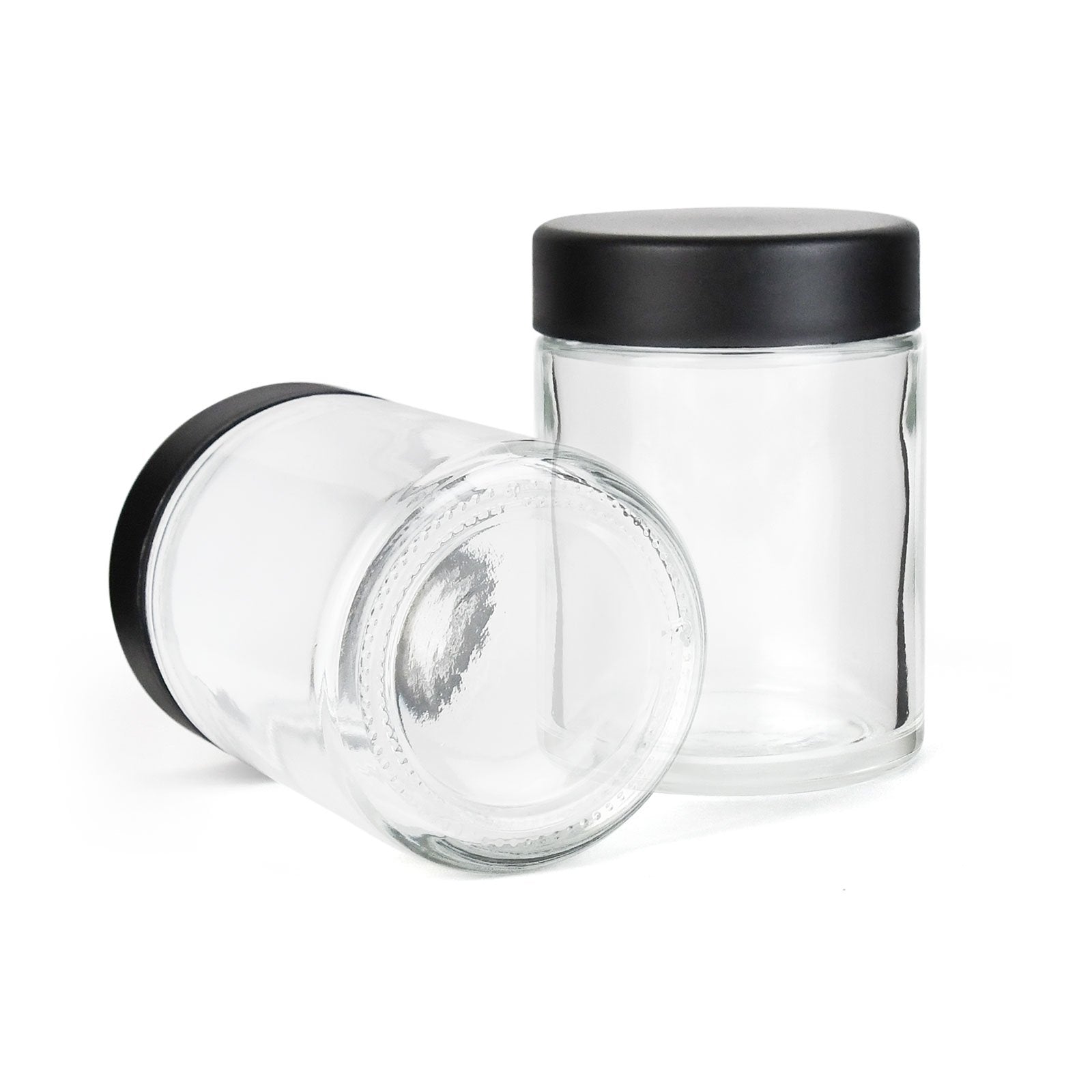 Child Resistant Child Proof Airtight 5ml 7ml 9 Ml 1oz 2oz 3oz Glass Jar With Plastic Caps Glass Bottle Glass Jar