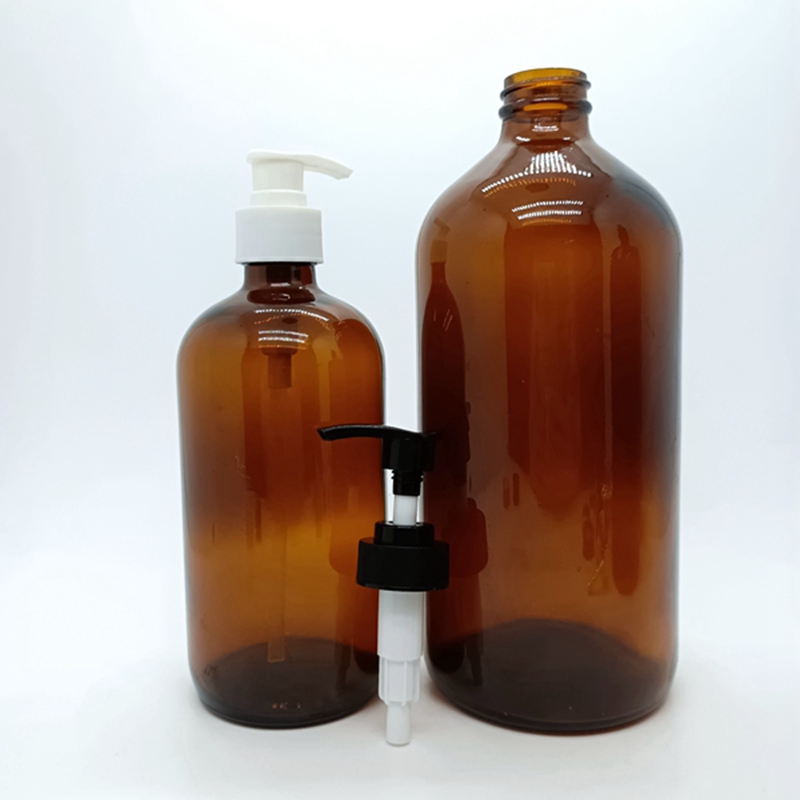 15ml 30ml 60ml 120ml 250ml 500ml 1000ml Clear Brown Boston Round Glass Bottles With Black Plastic Cap Factory Price Factory Price
