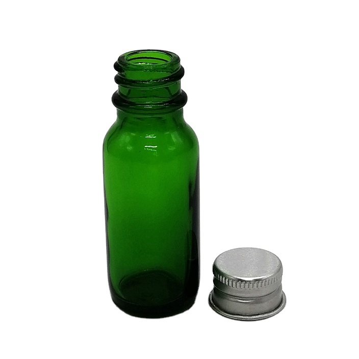 Factory 10ml-100ml Eye Essential Oil Glass Green Dropper Bottles With Screen Printing Lid for Oils