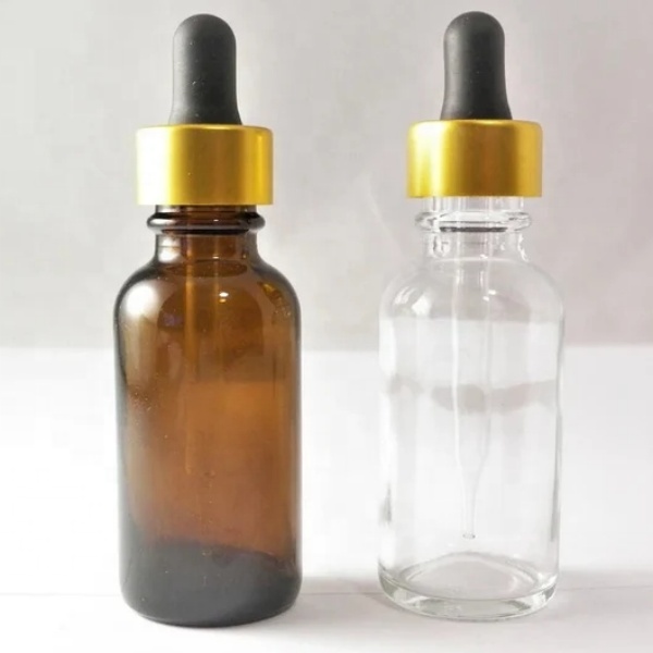Clear Blue Amber Green 15ml 30ml 60ml 120ml Boston Round Glass Dropper Bottle 1oz 2oz 4oz 8oz 16oz Essential Oil Bottles