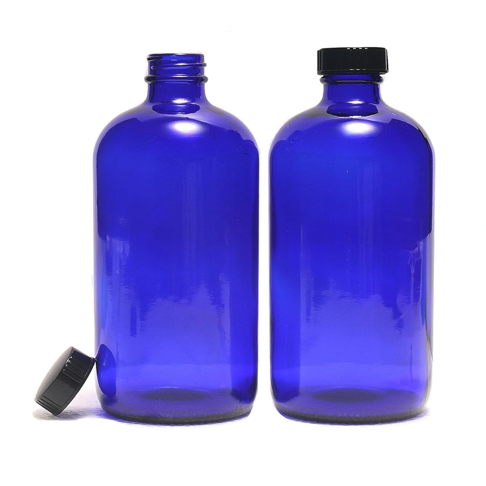 Amber Clear Bottle 250ml 500ml 8oz 16oz Cold Coffee Boston Round Beverage Juice Glass Bottles for Kombucha