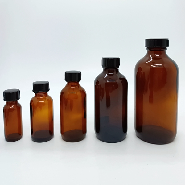 1/2OZ 1OZ 2OZ 4OZ 8OZ boston Round Essential Oil 2 oz Bottle Amber Dropper Bottle Glass Dropper Bottles
