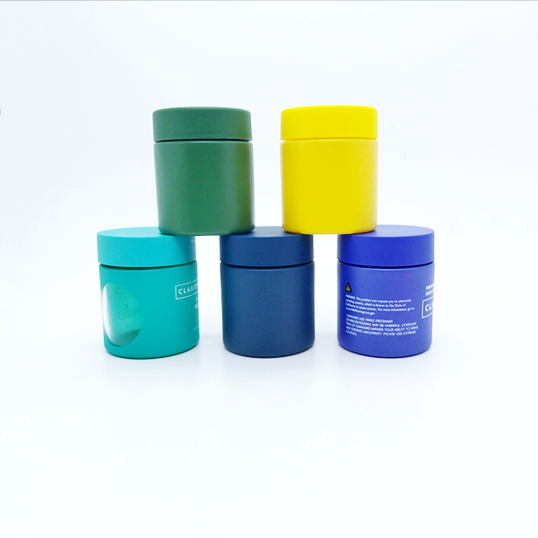 1oz 2oz 3oz 4oz Custom Design Flower Stash Smell Proof Container Airtight Child Proof Glass Jar With Child Resistant Cap