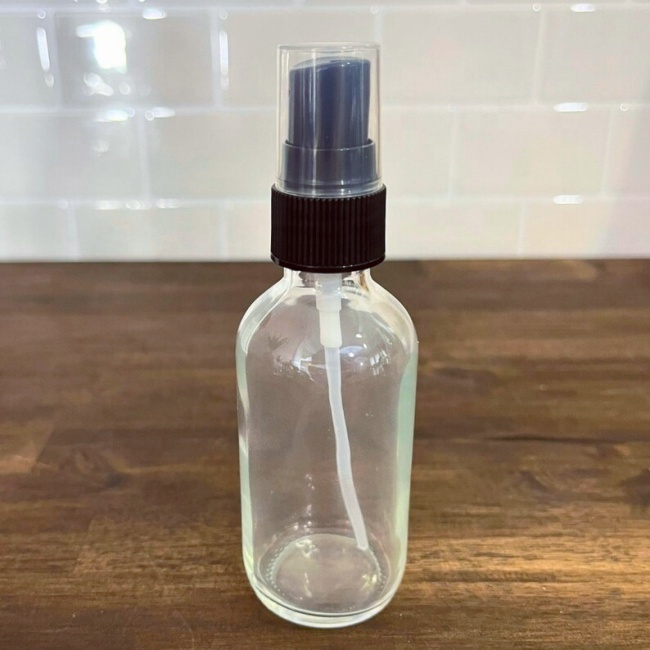 1/2 Oz 1 Fl Oz 2 Oz 4 Oz 15ml 30ml 60ml 120ml Clear Mist Essential Oil Boston Round Spray Pump Glass Bottles