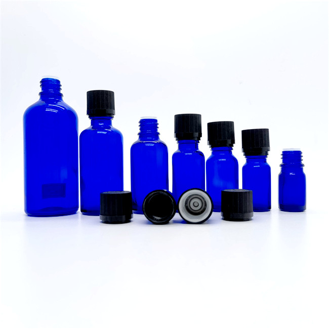 30ml Cobalt Blue Glass Dropper Bottle 30 ml 1 oz Leakproof Essential Oils Sample Liquid Perfume Container With Eye Dropper