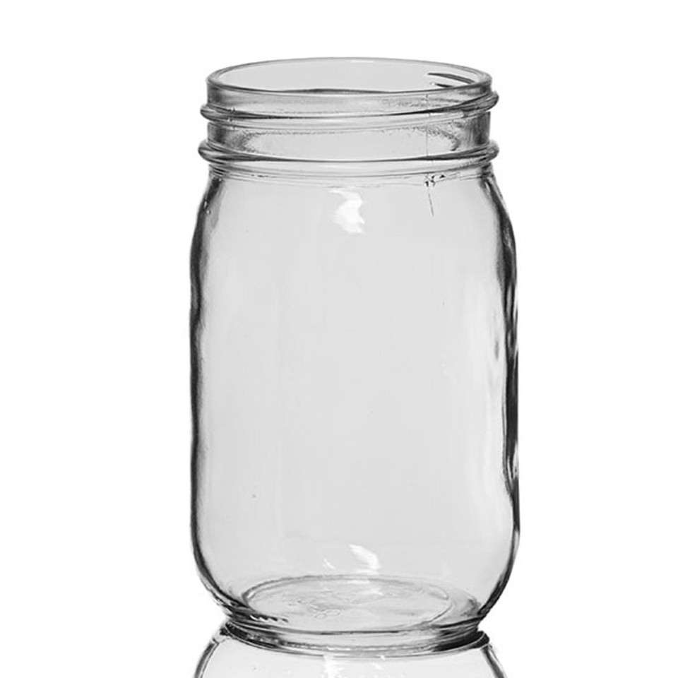Glass Mayo Jar 150ml 250ml 300ml 500ml 8oz 1000ml Wide Mouth Canning Jam Bottle Glass Mason Jar With Metal Lid