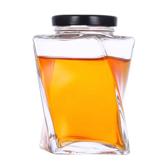 Food DIY Magnetic Spice Jars 4 oz 12 oz Canning Jars Twist Glass Lids Plastisol Lined Honey Jars for Jam Honey Baby Food