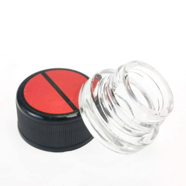 Custom Logo Spice Flower Concentrate Extract Child Proof Sealed Wax Storage Packaging Glass Container Jars