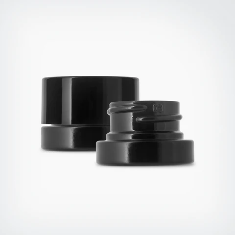 Factory Price Black Uv 5ml 5g 10ml Small Glass Jar Glass Concentrate Uv Jar