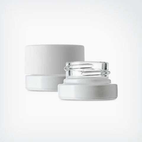 Customized Printing Logo 3ml 5ml 7ml 9ml Cube Round Clear Smell Proof Concentrate Jar Childproof Small Glass Jar With Lid Glass Bottle Glass Jar lower price