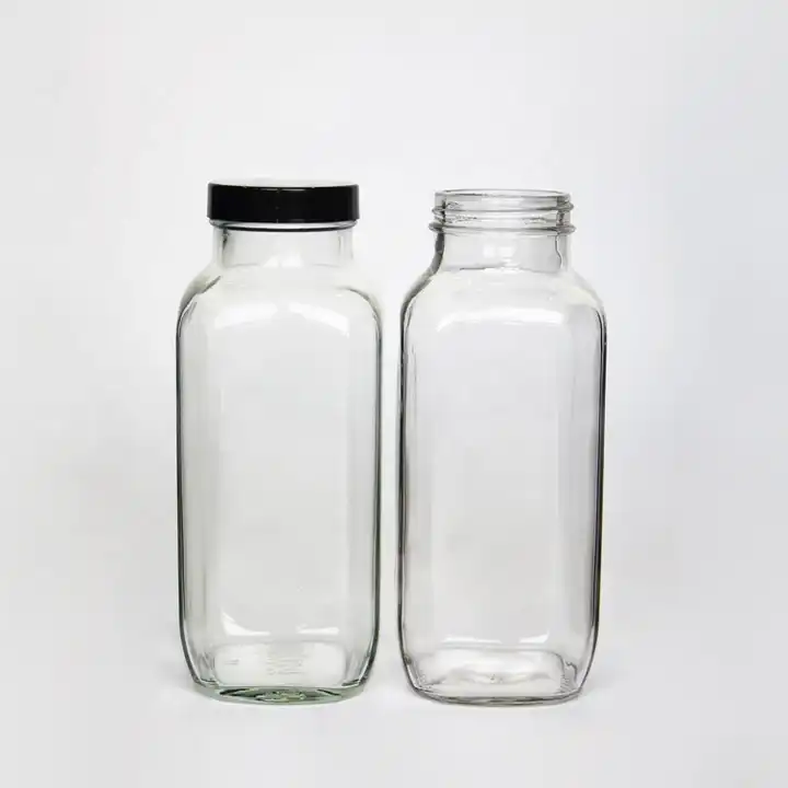 2 Oz 4 Oz 6ox French Square Glass Bottles