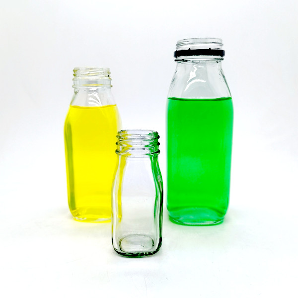 12 oz Food Grade Glass Bottles 350 ml 500 ml 300ml Glass Juice Bottles With Caps Juice Containers With Lids for Cold Beverages
