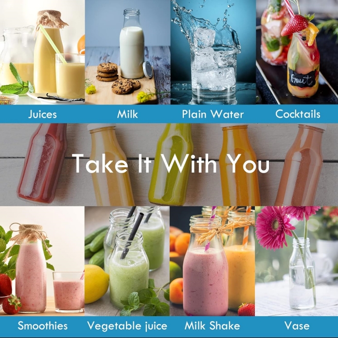 250Ml High Temperature Resistant Frosted Glass Bottle Milk Glass Bottle Drink Juice Container Enzyme Glass Bottles 8 oz