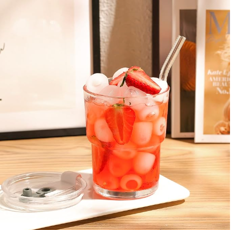 Wholesale Cheaper Clear Blank Drinking Tumbler Coffee Cup With Silicone Sleeve With Bamboo Lid and Straw Travel Glass Mug Cup