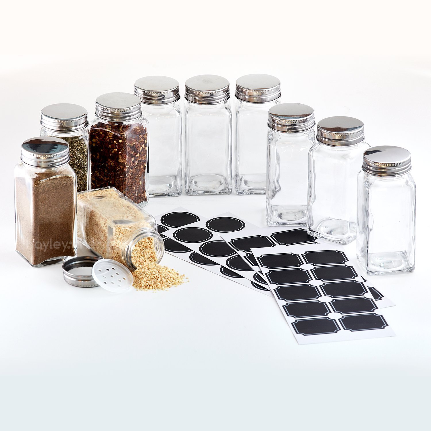 Hot Sale Mini Small Household Kitchen Refrigerator Storage Bottles Glass Spice Jars With Bamboo Lid Wholesale Glass Jar Glass Bottle