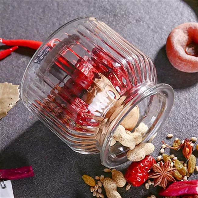 Factory High Quality Sealed Glass Storage Jars 350ml 650ml 1350ml Sizes Economy Storage Bottles Screen Printing Lid Wholesale