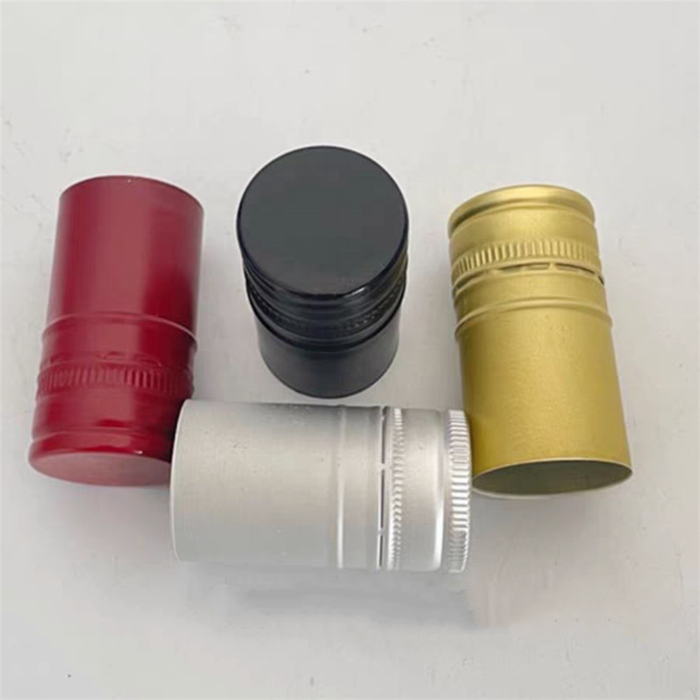 Burgundy Shape Brown Amber Glass Wine Bottles 187ml 375ml 750ml with Aluminum Screw Lid Ready Stock