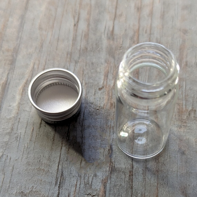 22mm 30mm MIni Glass Tube 5ml 10ml 15ml 20ml 25ml 30ml 50ml 60ml 100ml 120ml clear Glass Storage Vial Bottle for Powder Gift