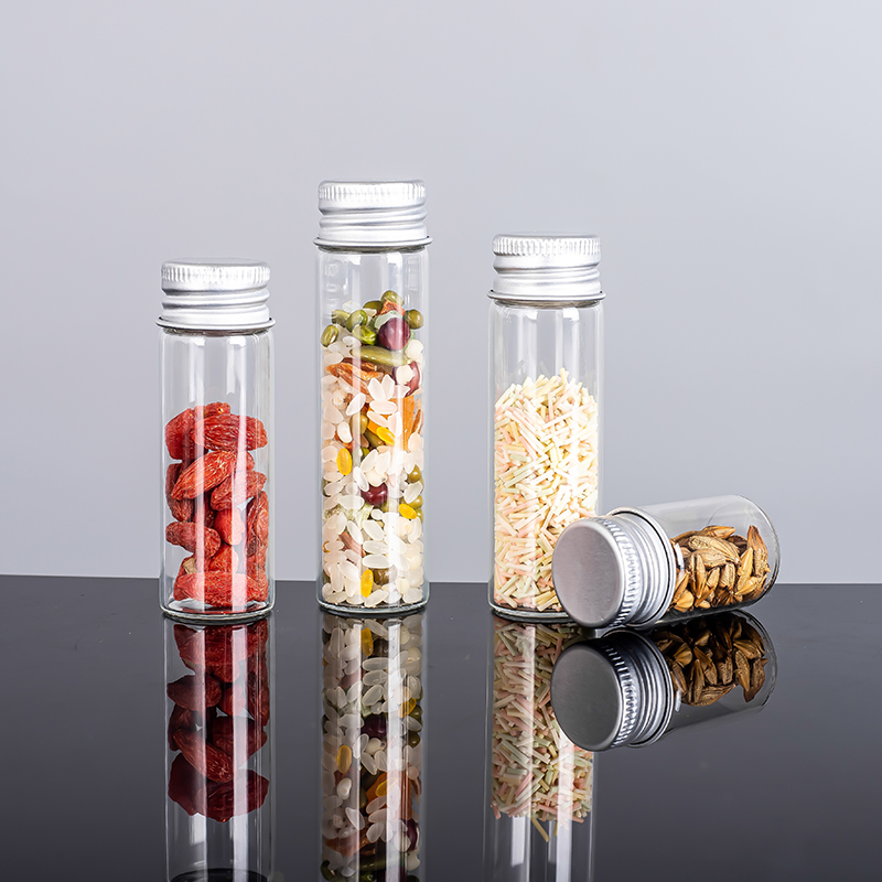 Tubular Glass Vial With Aluminum Screw Cap 115mm 116mm 120mm Glass Tube for Sale