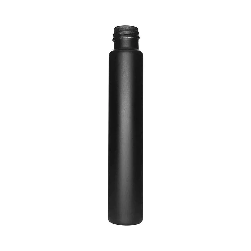 Custom Glass Pre Tubes Smell Proof Containers Glass Doob Tubes Wholesale Child Resistant Clear Black Glass Tube With Plastic Lid