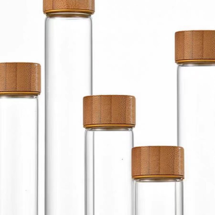 116mm 120mm Custom Child Proof Packaging Glass Tube P-re Vial Child Resistant Roll Glass Tube With Screw Cap