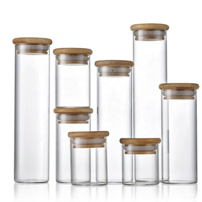47 Diameter Clear Cork Glass Tube ml 50ml 60ml Glass Jars With Corks Wide Mouth Craft Containers Transparent Vials