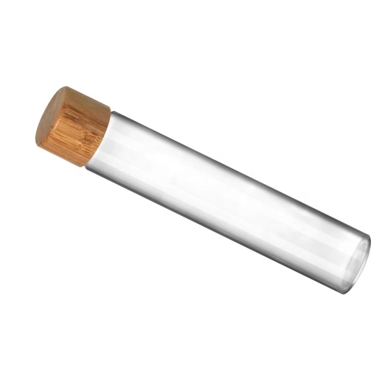 109mm 115mm 116mm 120mm Flower Packaging Black Clear Custom Color Small Glass Vial Glass Tube Roll Tubes