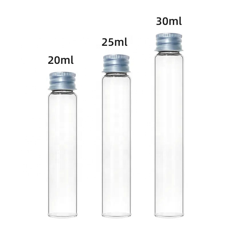 115mm 120mm Matte Color Glass Tube Black Top Pre-packaging Custom Rolling Glass Tubes With Child-resistant Cap