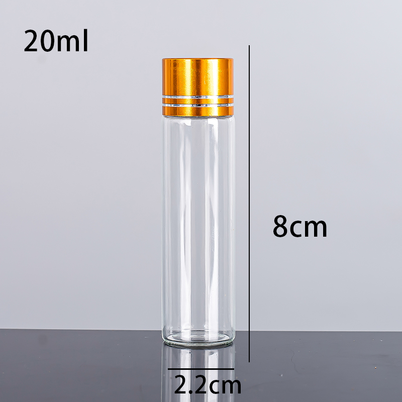 Glass Vials 5ml 10ml 20ml 25ml 30ml Mini Sealing Cosmetic Attar Oil Bottle Tester Bottle With Spiral Cap
