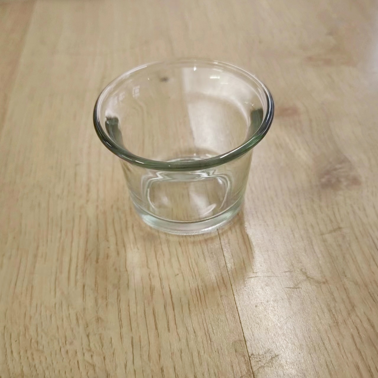 Cup Clear Glass Votive Holder Ivory Unscented Hand Poured Wax Church Spa Meditation Wall Sconce Shabbat Filled Candles