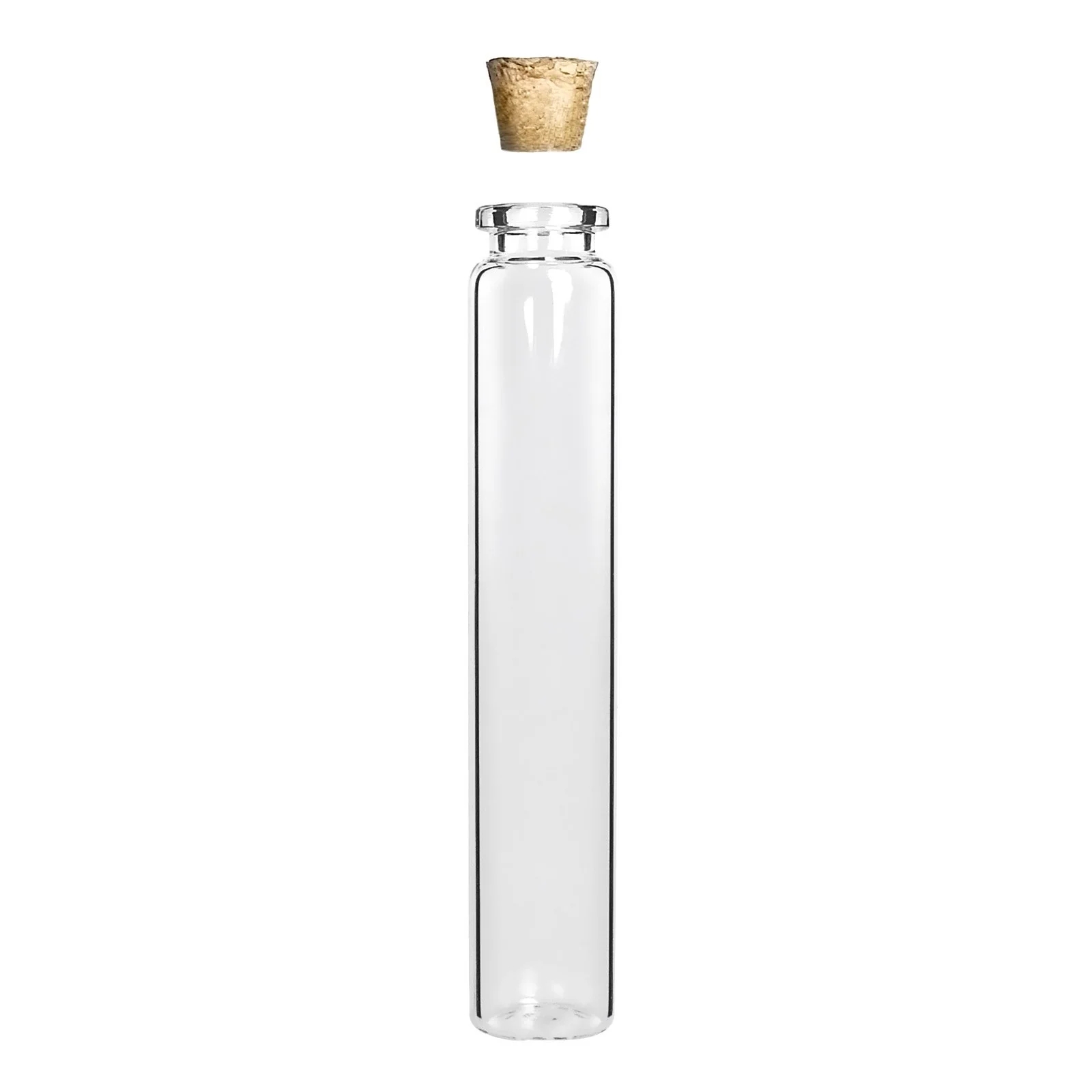 Child Resistant Matte Surface Flower Packaging Black Screw Top  Glass Vial Glass Tube Bottle W/a Child Safe Cap