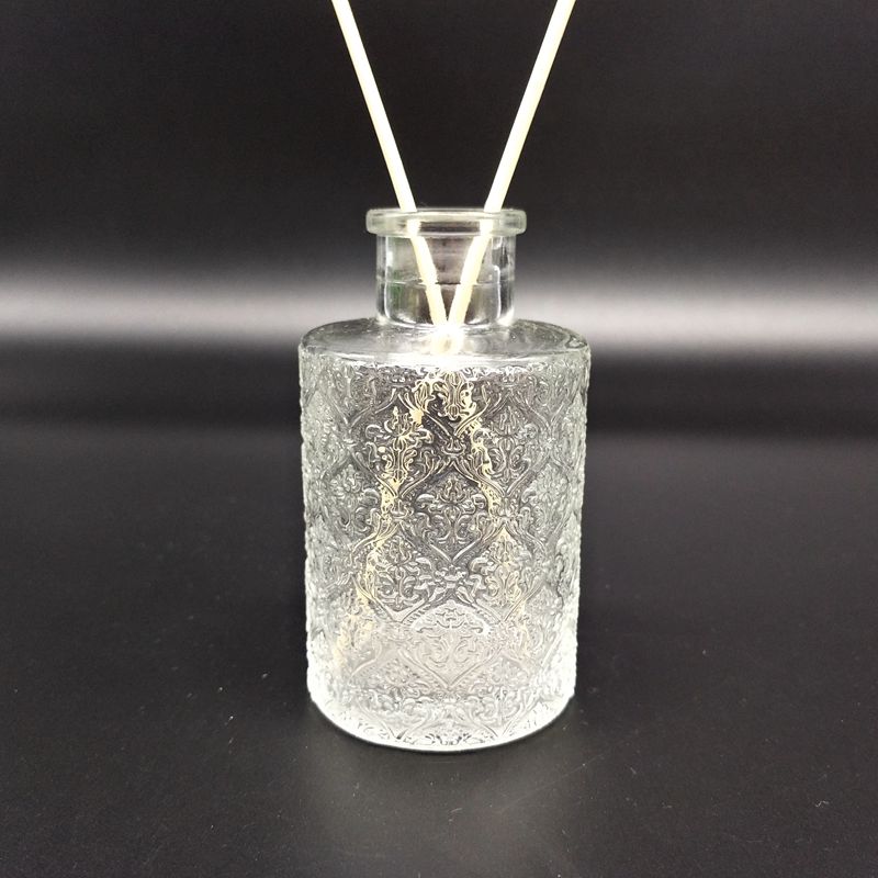 Perfume Bottle Luxury Round Diffuser Bottle 50ml 100ml 200ml Clear square Reed Glass Diffuser Bottles