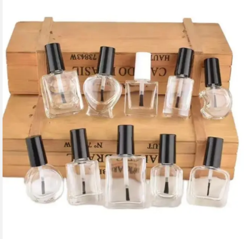 12ml Empty Gel Nail Polish Bottle Flat Square Nail Polish Bottle