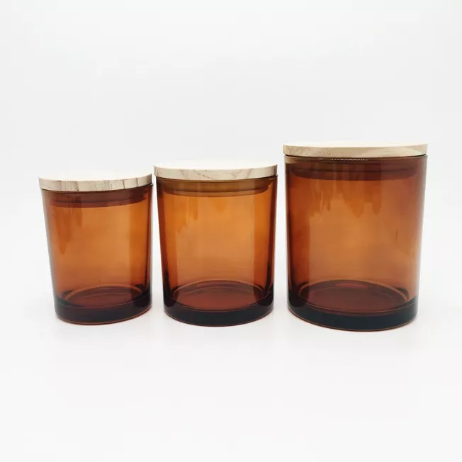 Luxury Custom Wholesale Candle Holders 12oz 16oz 17oz Unique Wide Big Empty  Glass Candle Jar