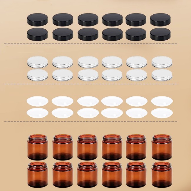 Luxury Straight Sided Glass Candle Jars 4oz 8oz 16oz 100ml 250ml 500ml Empty Recycled Clear Amber Metal Lids Glass Containers