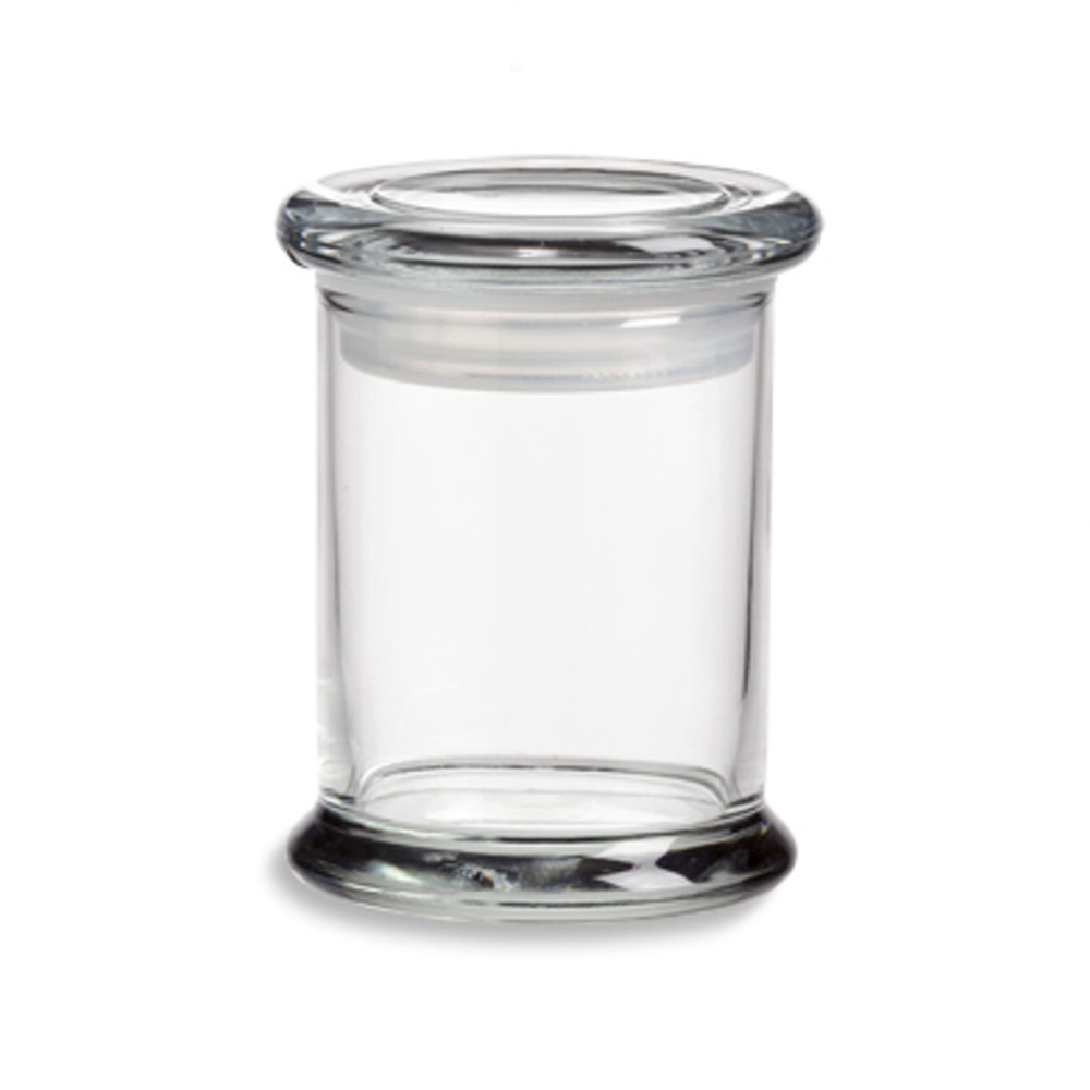 3 oz Ounce Clear Glass Jar ,  Clear Glass Candle Jars Container Vessel  W/ Glass Flat Pressed Lids for Candle Making