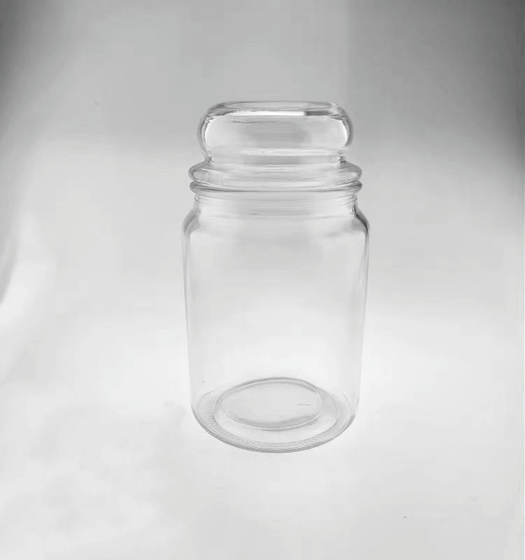 Custom Classic Candle Jar Matte Clear Glass Lid Box 4oz 12oz 17oz 24oz Empty Container Candle Making Decor Classic Holder Wax