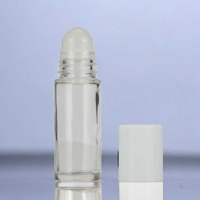 Roll on Empty Glass Bottles for Essential Oils 30 ml 1 oz Clear  Refillable Roller Roll on Bottle for Perfume