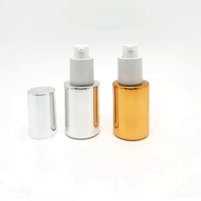 30g 50g Luxury Glass Recyclable Cream Jar 20ml 30ml 60ml 100ml  Glass Lotion Pump Bottle Cosmetic Spray Bottle With Pump