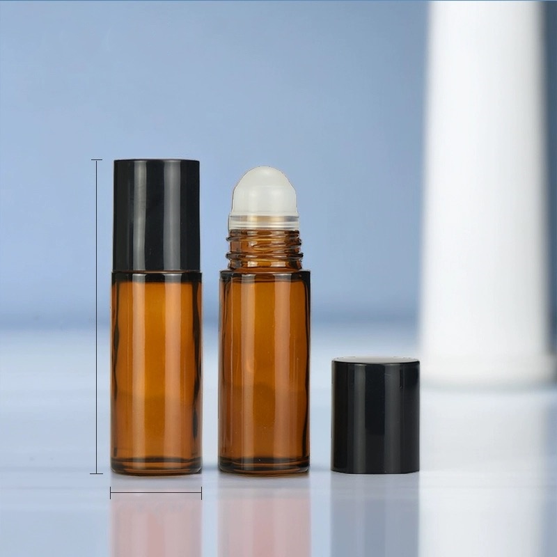 30ml  Glass Roller Bottles Refillable Empty Massage Roll on Bottles Containers With Plastic Cap