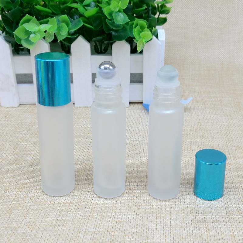 Wholesale Cheap Empty 30ml clear Glass Roll on Bottle 8ml With Glass Roller Ball 1oz Simple Perfume Bottle