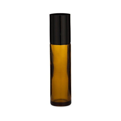 Hot Products 5ml 10ml Glass Roll on Bottle Shiny Uv Coating Perfume Roll on Bottle With Golden Aluminum Cap and Metal Ball glass jar glass bottle