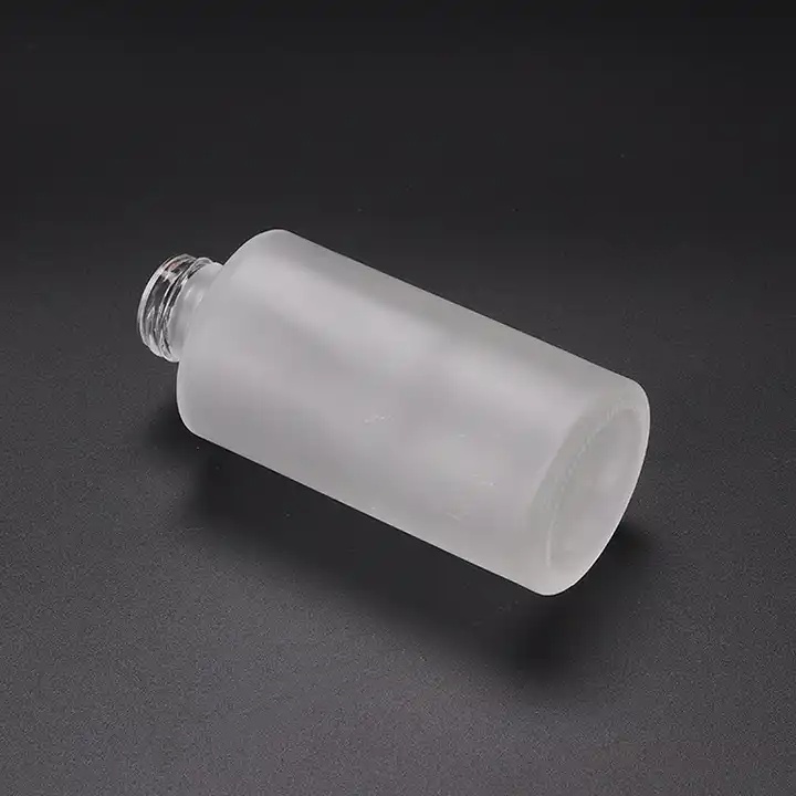 Luxury Cosmetics Packaging Glass Bottle Bamboo Lid Cream Pump Spray Bottle Set Skincare Face Cream Lotion Bottle